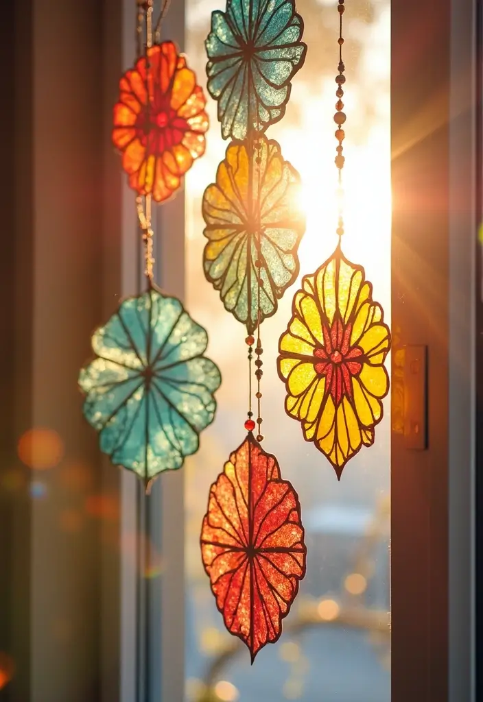 30 Paper Toys DIY Crafts That Bring Imagination to Life - 27. Paper Suncatchers
