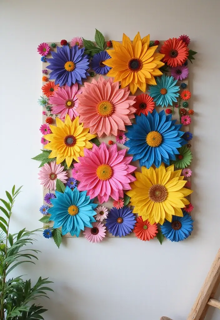 30 Recycled Paper Crafts DIY Ideas That Help the Planet - 14. DIY Wall Art from Recycled Paper