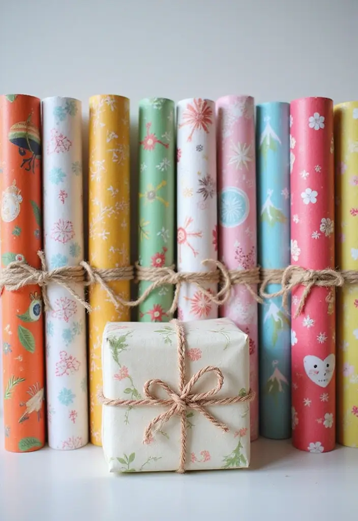 30 Recycled Paper Crafts DIY Ideas That Help the Planet - 17. Decorative Gift Wrap