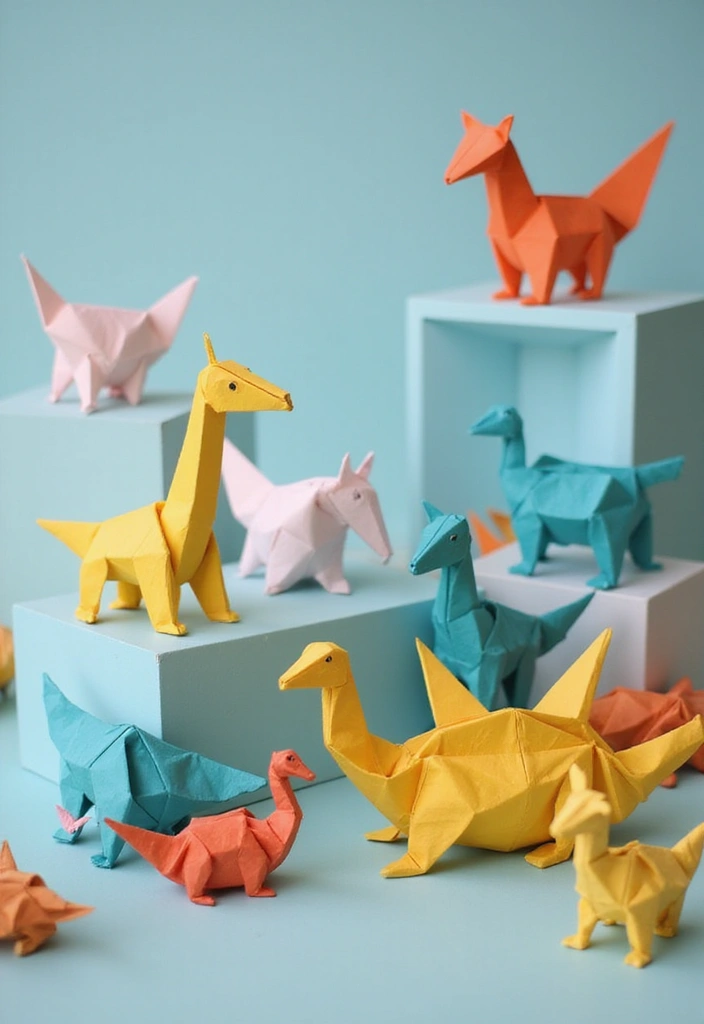 30 Recycled Paper Crafts DIY Ideas That Help the Planet - 4. Origami Animals