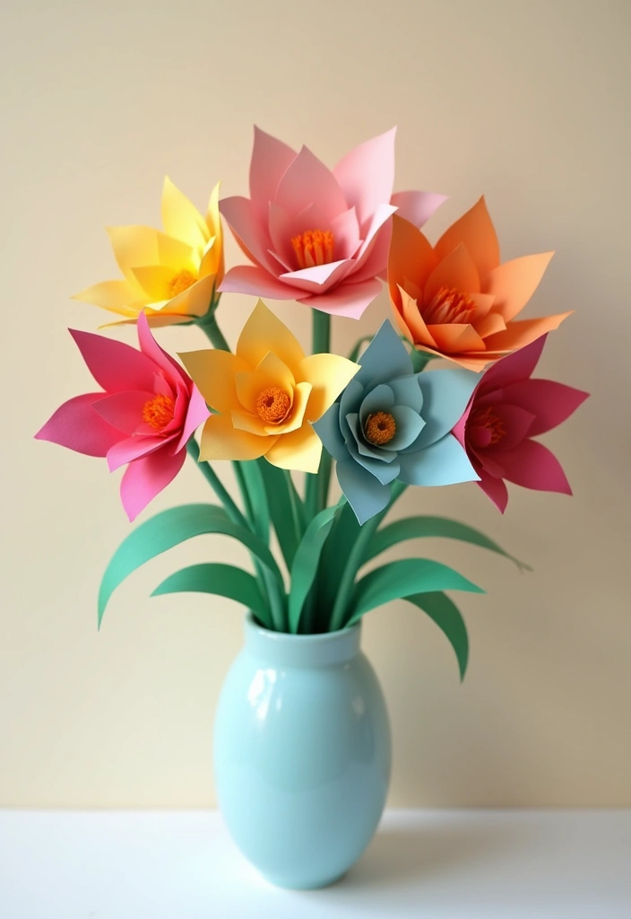 30 Recycled Paper Crafts DIY Ideas That Help the Planet - 6. Paper Flowers