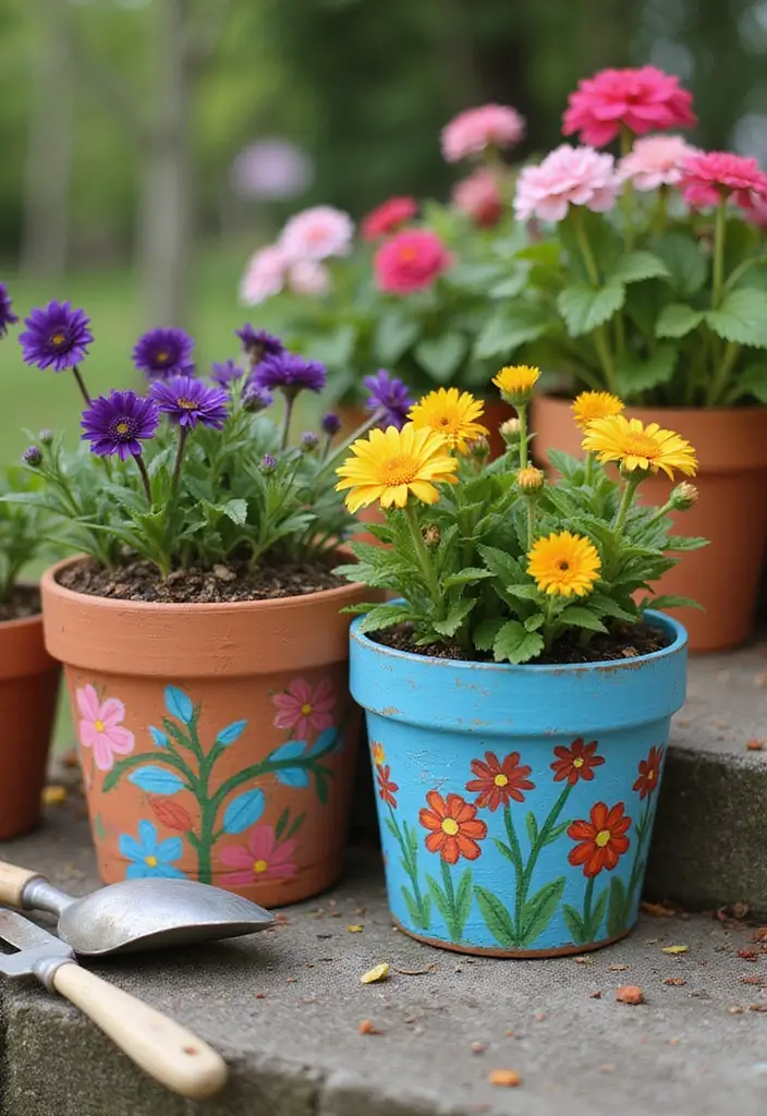 30 Simple Kids Crafts DIY Projects That Anyone Can Try at Home - 10. Flower Pot Painting