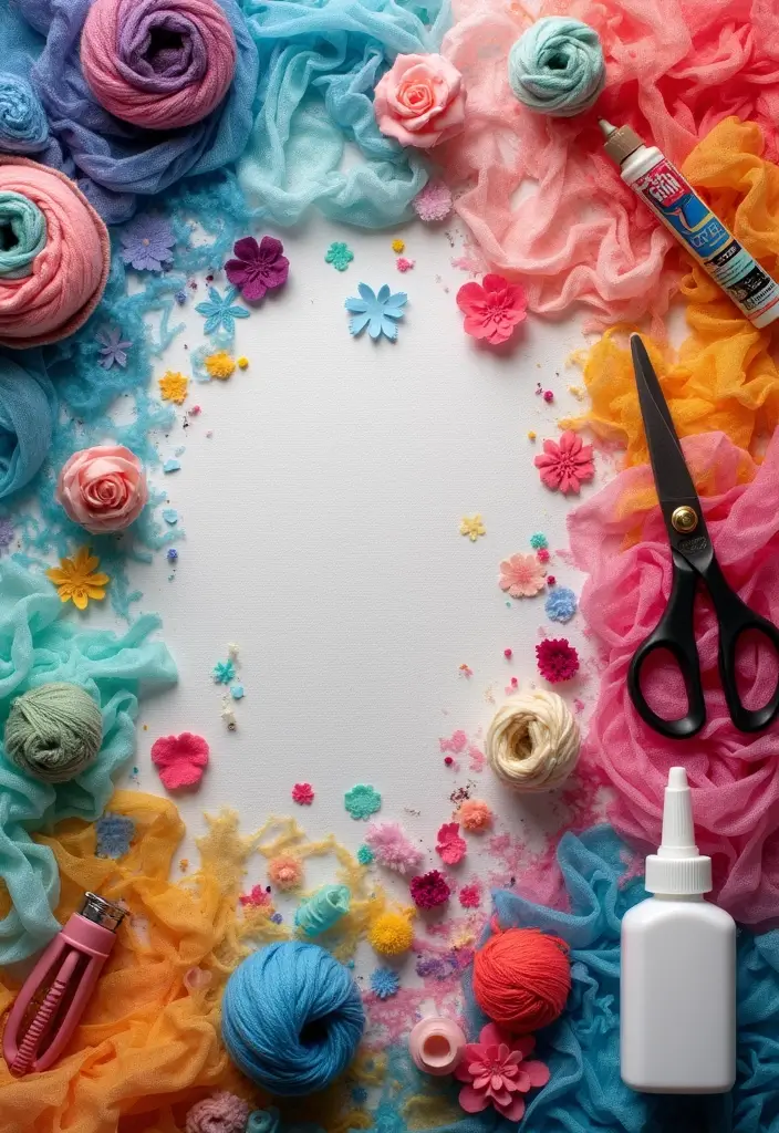 30 Simple Kids Crafts DIY Projects That Anyone Can Try at Home - 12. Fabric Scrap Art