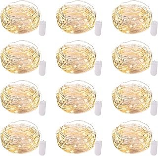 Brightown 12 Pack LED Fairy Lights Battery Operated String Lights - 7ft ...