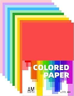 AIMI Assorted Colors Bulk for Kids School Supplies A4 Copy Paper Constru...