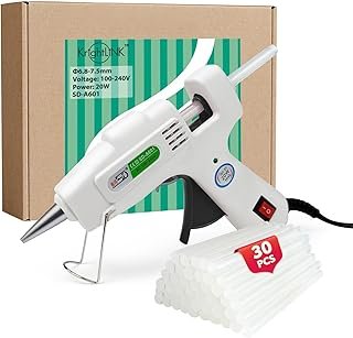 Hot Glue Gun Kit with 30 Glue Sticks, Fast Preheating Hot Melt, High Tem...