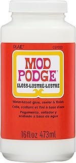 Mod Podge Gloss Sealer, Glue & Finish: All-in-One Craft Solution- Quick ...