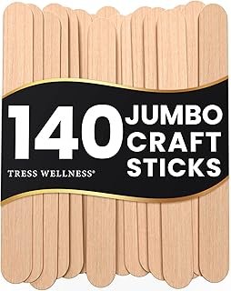 Tress Wellness Craft Sticks, Popsicle sticks, Premium Splinter-Free Wood...