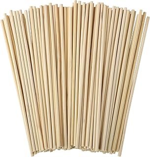 150 Pcs Wooden Dowel Rods - 1/8 x 12 Inch Wooden Sticks for Crafts Unfin...