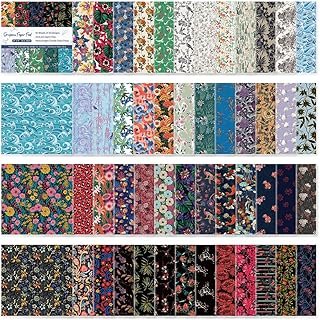 Origami Paper Kit 50 Sheets 6 Inch Square Double Sided Color 50 Vivid Ja...