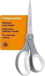 Fiskars All Purpose Scissors, High Performance Cutting, Stainless Steel ...
