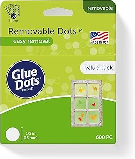 Removable Dots Value Pack, Double-Sided, 1/2