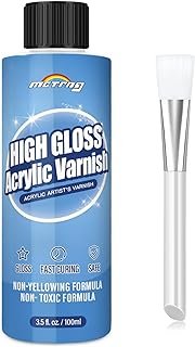 Gloss Varnish for Acrylic Painting, Artist's Acrylic Varnish, Non-Yellow...