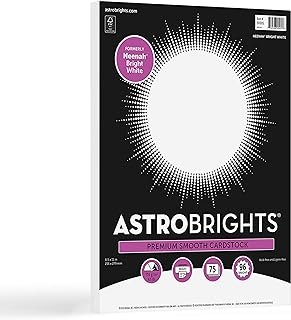 Astrobrights/Neenah Bright White Cardstock, 8.5
