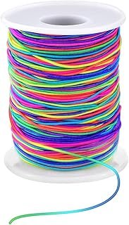 1mm Stretchy Bracelet String, Sturdy Rainbow Elastic String Elastic Cord...