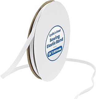 Elastic Band for Sewing 1/4 Inch Wide 10 Yards, Durable & Soft High Elas...