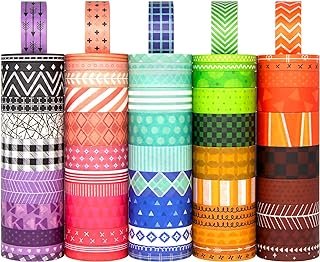 60 Rolls Washi Tape Set - Decorative Adhesive Masking Tape for Scrapbook...