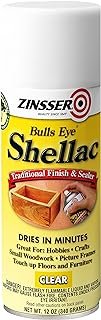 Zinsser 408 Bulls Eye Shellac Traditional Finish & Sealer Spray, 12 oz, ...