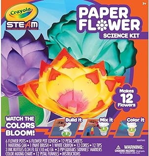 Crayola Paper Flower Science Kit, Color Changing Flowers, Gift for Kids ...