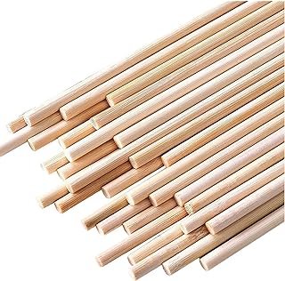 HOPELF 25PCS Wooden Dowel Rods - 1/4 x 12 Inch Bamboo Sticks - for Craft...