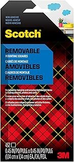Scotch Removable Double-Sided Mounting Squares, 432 Pre-Cut Foam Squares...