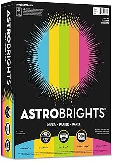 Neenah Astrobrights® Bright Color Paper, Letter Size Paper, 24 lb, Assor...