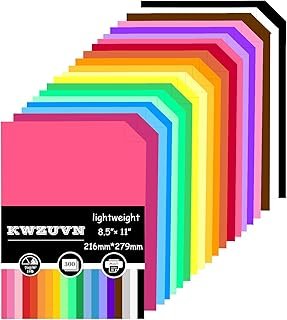 300 Sheets Colored Paper, 8.5 X 11 Colored Printer Paper Lightweight Con...