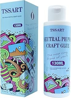 Neutral pH Craft Glue - 4.4floz Acid-Free PVA Formula Water Soluble Glue...