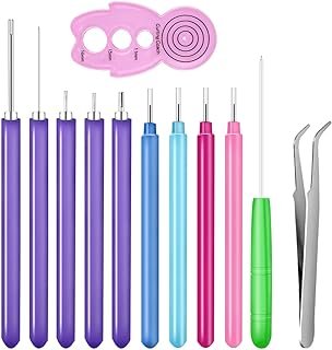 12 Pcs Paper Quilling Slotted Tool Paper Curling Tools Kit Quilling Need...