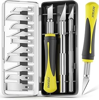 DIYSELF 16-Piece Craft Knife Set, Exacto Knife Set, 3-Piece Hobby Knife ...