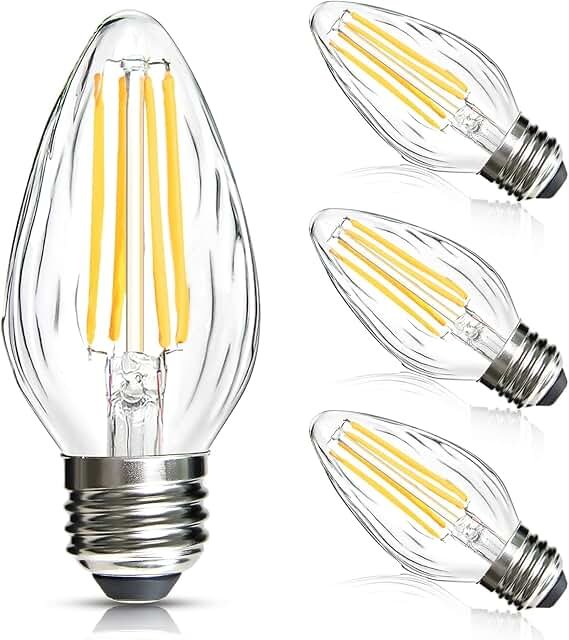 BRIMAX F15 8W Led Porch Light Bulb Outdoor, E26 Medium Base LED Post Bul...