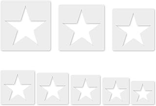 Star Stencil Set - 8 Pcs Different Size Stencils, Large Star Template fo...