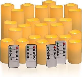 24-Pack LED Flameless Candles with Remote Control -Remote flameless Cand...
