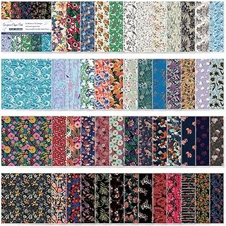 Origami Paper Kit 50 Sheets 6 Inch Square Double Sided Color 50 Vivid Ja...