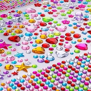 Gem Stickers, 1510pcs Rhinestone Stickers for Crafts, Self Adhesive Jewe...