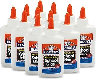 Elmer's Liquid School Glue, Slime & Craft, Safe and Non-Toxic, Washable,...
