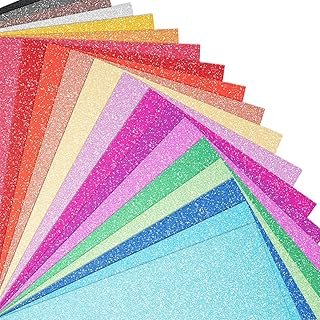 40 Sheets 20 Colors Glitter Cardstock, BetyBedy Cricut Paper Cardstock, ...