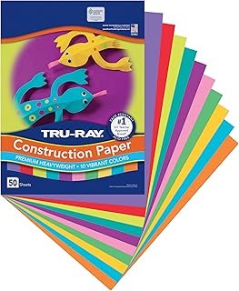 Tru-Ray Construction Paper, 10 Vibrant Colors, 9