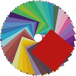 Origami Paper Double Sided Color - 200 Sheets - 20 Colors - 6 Inch Squar...