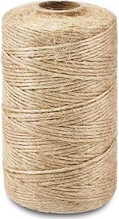 SMART&CASUAL 328Ft Jute Twine String Thin Natural Hemp Twine for Gift Wr...