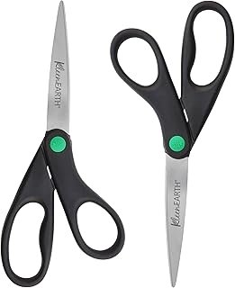 Westcott 15179 8-Inch KleenEarth Recycled Scissors For Office and Home, ...