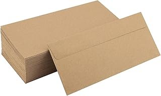 100 Pack #10 Business Envelopes 4-1/8 x 9-1/2 in Mailing Kraft Envelopes...