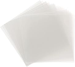 Samsill 50 Pack 12x12 .007 Clear Craft Plastic Sheets Compatible with Cr...