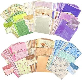 Vintage Scrapbook Paper Pack - 600 Sheets Colorful Decorative Paper Aest...