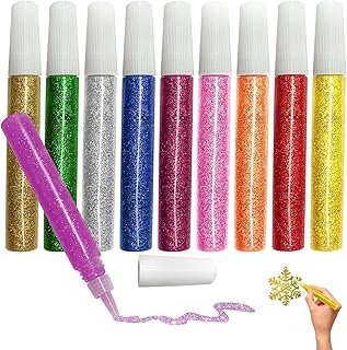 Mesen 10 Pack - Non-Toxic Washable Glitter Glue Stick Set, DIY Arts & Cr...