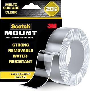 Scotch-Mount Multi-Purpose Gel Tape, Double-Sided Tape for Heavy Duty Ap...