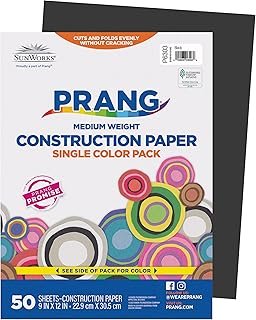 Prang (Formerly SunWorks) Construction Paper, Black, 9