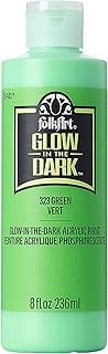 FolkArt glow in the dark paint, 8 oz, Green 8 Fl Oz