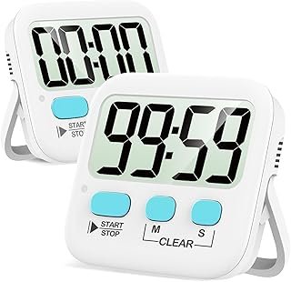 Antonki 2 Pack Digital Timer for Kids, Magnetic Countdown Kitchen Timers...