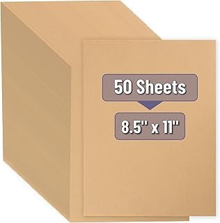 Mr. Pen- Kraft Paper Sheets, 50 Pack, 8.5 x 11